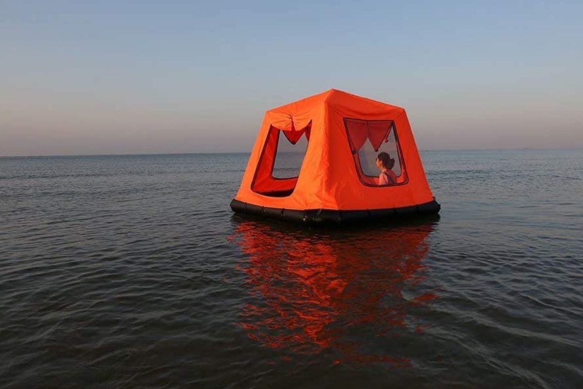 water shade floating tent