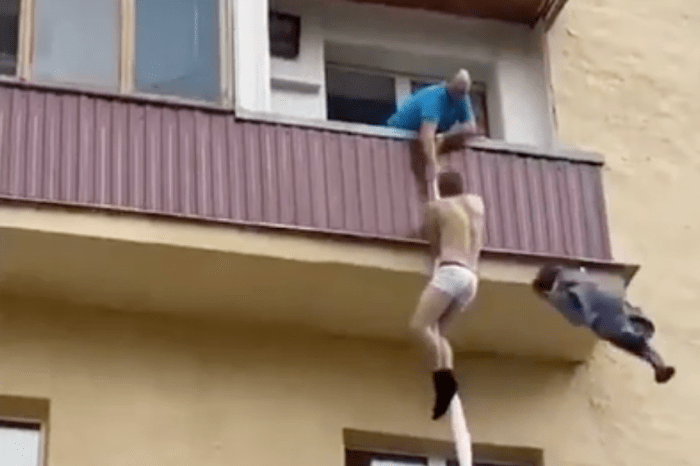Man Caught by Woman’s Husband Climbs Out Window on Bedsheets