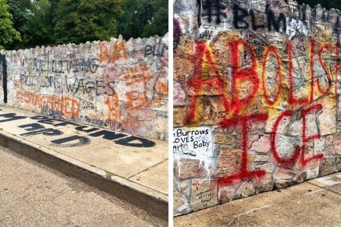 Elvis Presley’s Graceland Vandalized with ‘Black Lives Matter’ Graffiti