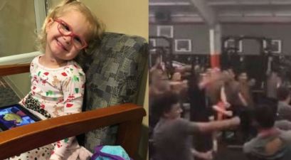 Football Team Dances to ‘Baby Shark’ For Coach’s 3-Year-Old Daughter in Surgery