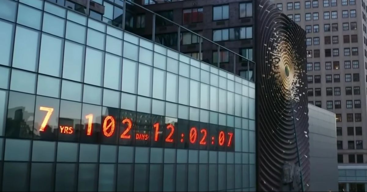 Massive Digital Clock in NYC Counts Down Global Climate Crisis Deadline