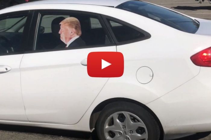 This Donald Trump Window Decal Will Startle Drivers