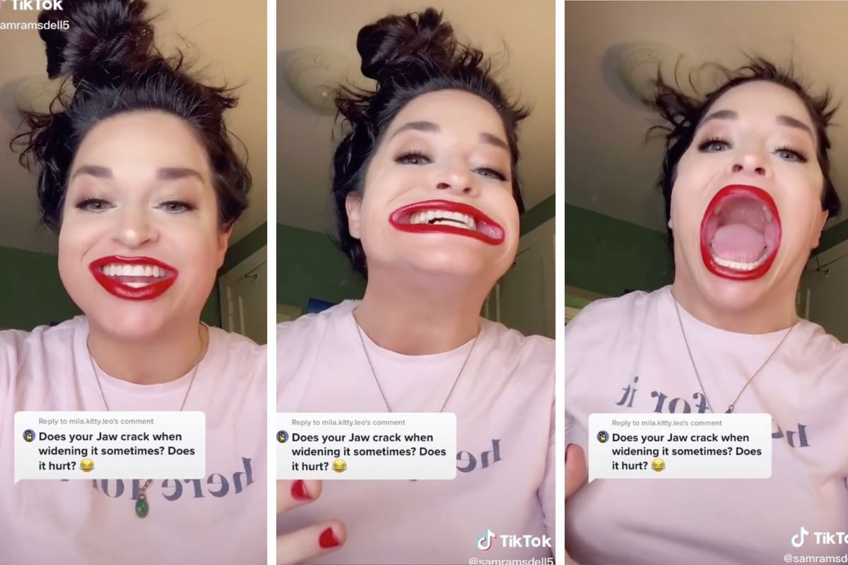 The Internet is Obsessed With This Woman’s HUGE Mouth