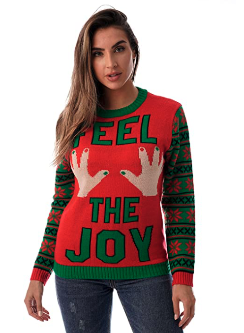 Naughty Womens Ugly Christmas Sweater
