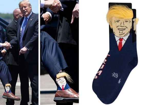 These Donald Trump Hair Socks Give “Fuzzy Socks” a Whole New Meaning