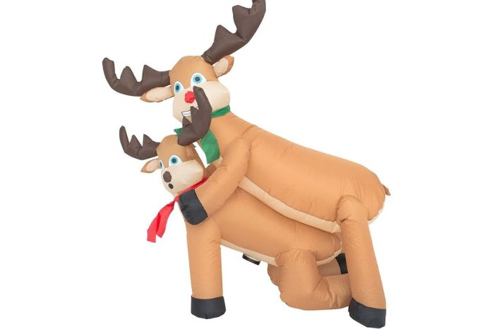 This Humping Reindeer Inflatable Will Probably Upset Some Neighbors