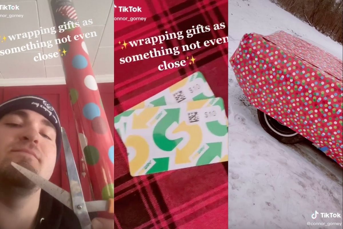 Christmas Prank Trend Has People Wrapping Gift Cards To Look Like Cars