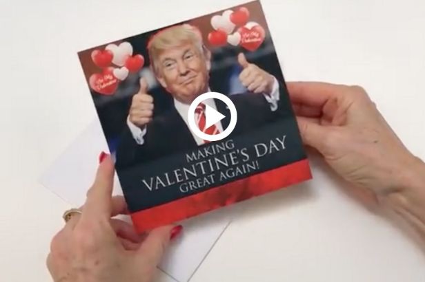 This Talking Donald Trump Card Will Make Valentine’s Day Great Again