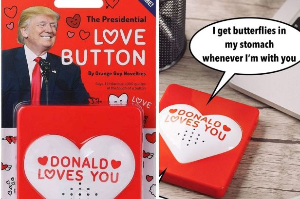 This $20 Talking Trump Love Button Says 15 Romantic Quotes