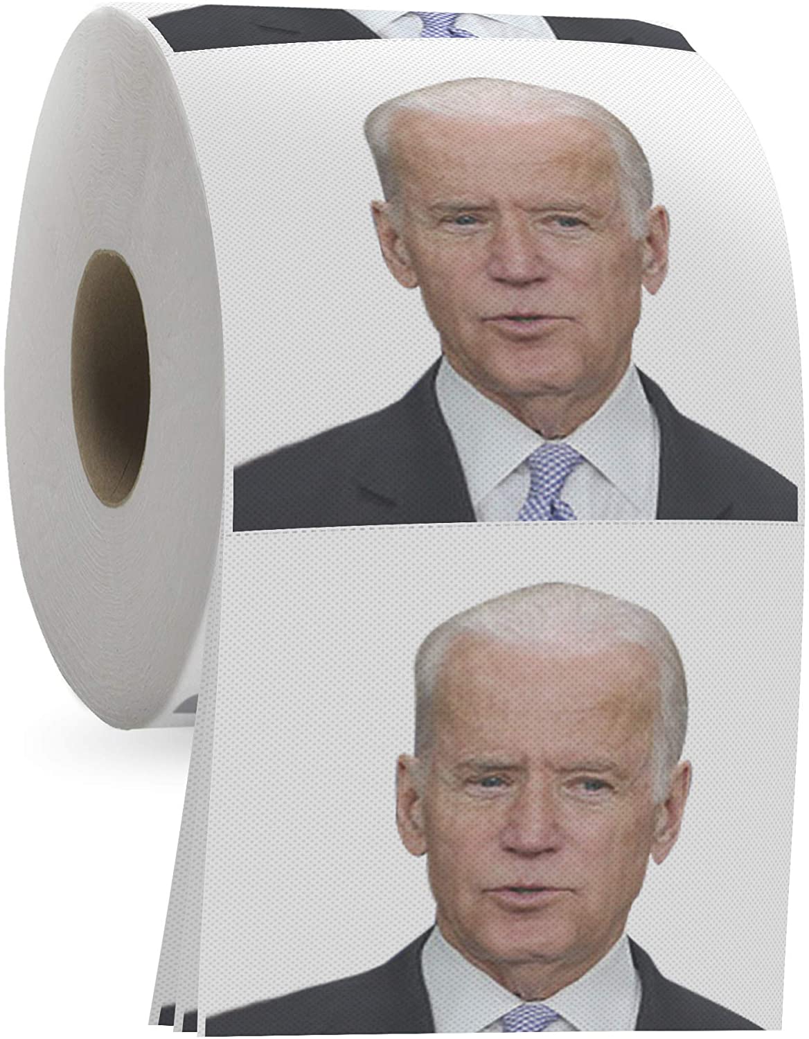 Joe Biden Toilet Paper Roll - Funny Political Novelty Gag Gift - 3 Ply Bathroom Tissue 200 Sheets in Each Roll - Laugh Out Loud Joke with Image Printed on Every Sheet | Hilarious White Elephant Idea