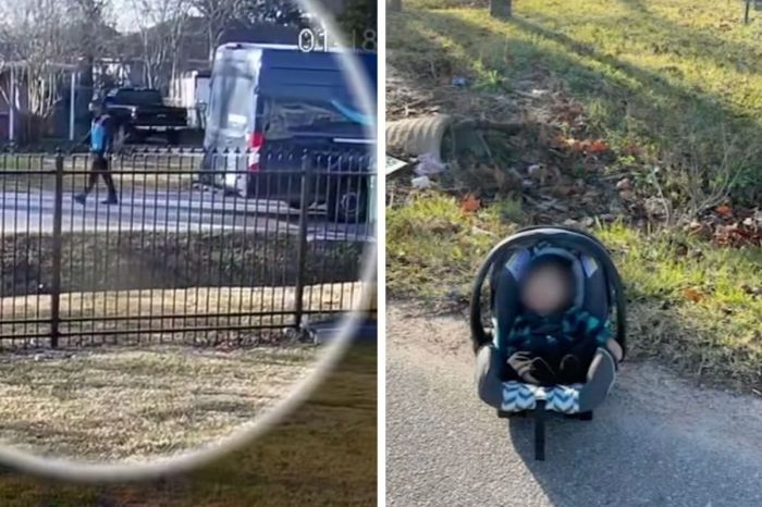 Amazon Driver Finds Newborn Baby Abandoned on the Side of the Road