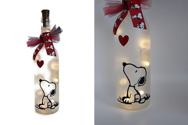 $32 DIY Snoopy Wine Bottle Is the Perfect Valentine’s Day Gift for Charlie Brown Fans