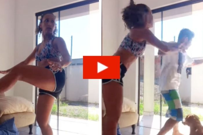 Nurse Fights Off Creepy Intruder While Filming Dance Video