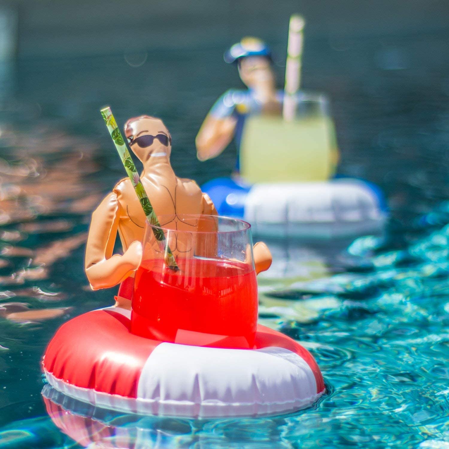 inflatable pool hunk