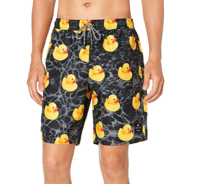 KGuanJi Easter Pattern Egg Yellow Swim Trunks Quick Dry Casual Polyester Shorts 