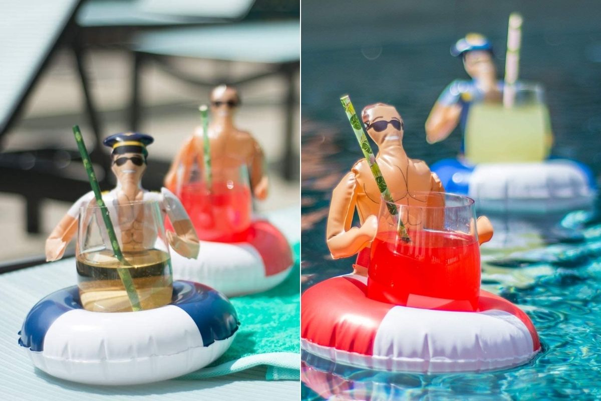 choose style Details about   Wine Float 2 Pack Inflatable holder for your drink in the pool