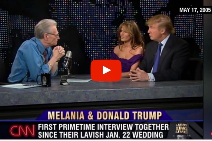 Larry King Once Got a Rare Interview with Trump and Melania as Newlyweds