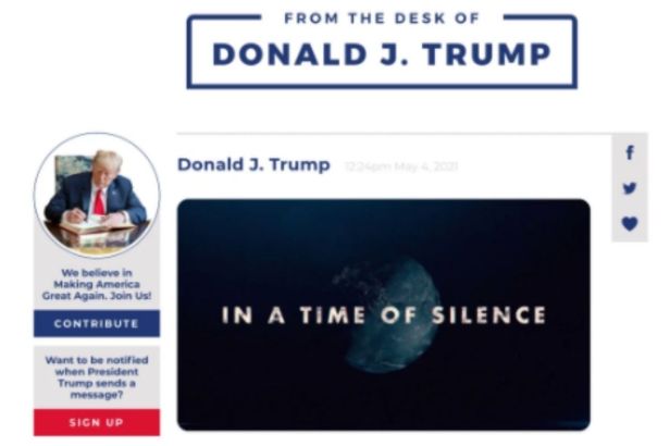 Trump Launches New Website to Speak to Followers: “A Beacon of Freedom”