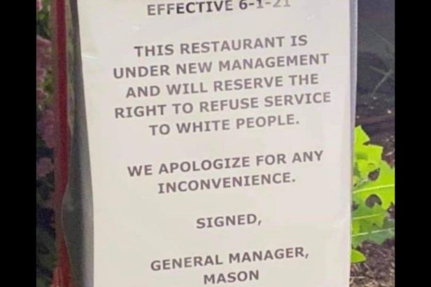 Popeyes’ Sign Refusing Service to White People Causes Uproar