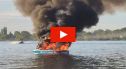 Boat Bursts into Flames After Harassing Family with Gay Pride Flags
