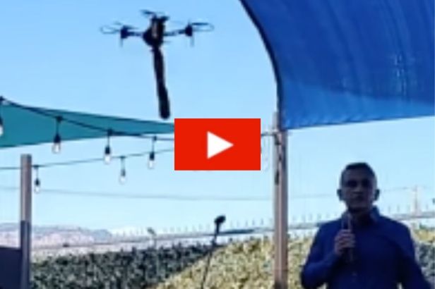 Mayoral Candidate Speech Interrupted by Dildo Attached to Flying Drone